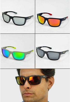GAFAS DE SOL UNISEX WANDTHER FILTRO UV400 CON LENTES POLARIZADOS NEGRO-NARANJA-KB02-04