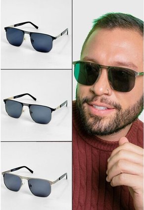 GAFAS DE SOL UNISEX WANDTHER FILTRO UV400 CON LENTES POLARIZADOS NEGRO-PLATEADO-YC29050