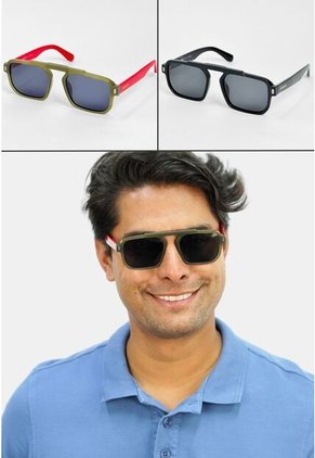 GAFAS DE SOL UNISEX WANDTHER FILTRO UV400 CON LENTES POLARIZADOS VERDE-ROSA-BOLD30074