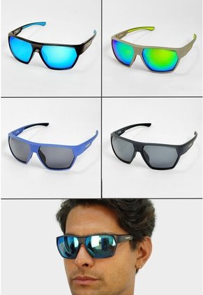 GAFAS DE SOL UNISEX WANDTHER FILTRO UV400 CON LENTES POLARIZADOS NEGRO-CELESTE-K03-05