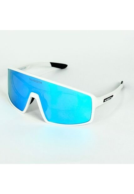 GAFA CICLISMO Y DEPORTES WANDERTH WIND DE UN SOLO LENTE DE COLOR BLANCO-AZUL