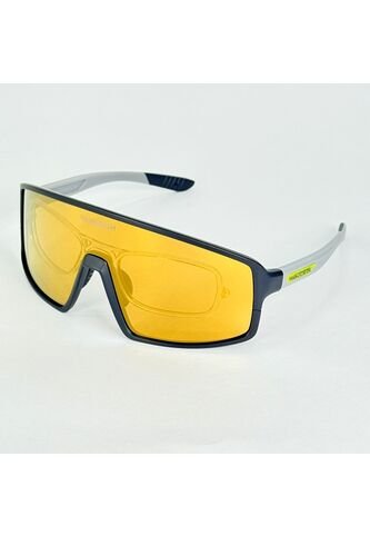 GAFA CICLISMO Y DEPORTES WANDERTH WIND DE UN SOLO LENTE DE COLOR GRIS-AMARILLO Wanderth