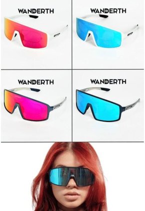 GAFA CICLISMO Y DEPORTES WANDERTH WIND DE UN SOLO LENTE DE COLOR GRIS-PLATEADO