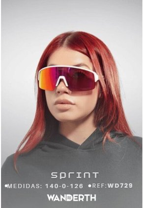 GAFA CICLISMO Y DEPORTES WANDERTH SPRINT DE UN SOLO LENTE DE COLOR GRIS-ROSA