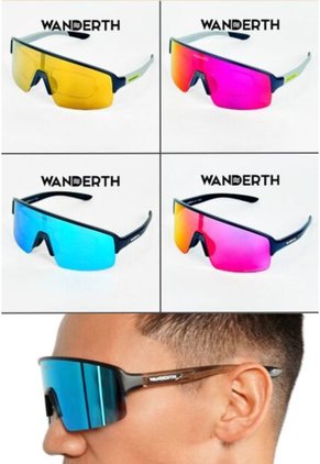 GAFA CICLISMO Y DEPORTES WANDERTH SPRINT DE UN SOLO LENTE DE COLOR AZUL-AMARILLO