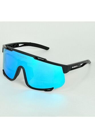 GAFA CICLISMO Y DEPORTES WANDERTH GIRO DE UN SOLO LENTE DE COLOR NEGRO-AZUL Wanderth