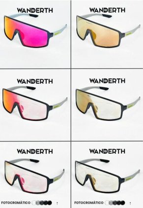 GAFA CICLISMO Y DEPORTES WANDERTH WIND DE UN SOLO LENTE FOTOCROMANTICO GRIS-FUCSIA