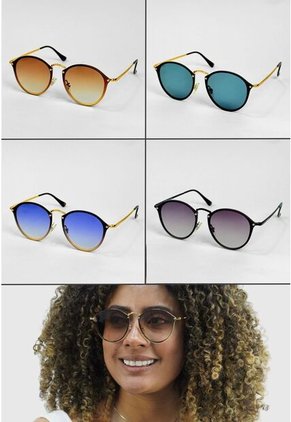 GAFAS DE SOL UNISEX WANDTHER FILTRO UV400 CON LENTES POLARIZADOS DORADO-CELESTE-WA1005