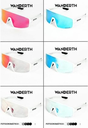 GAFA CICLISMO Y DEPORTES WANDERTH WIND DE UN SOLO LENTE FOTOCROMANTICO BLANCO-AZUL