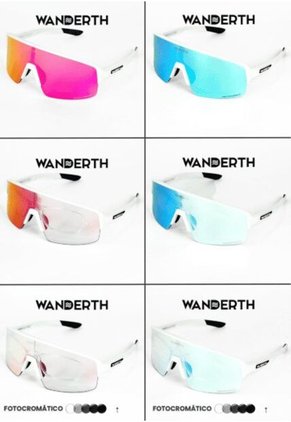 GAFA CICLISMO Y DEPORTES WANDERTH SPRINT DE UN SOLO LENTE FOTOCROMANTICO BLANCO-AZUL