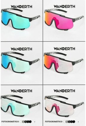 GAFA CICLISMO Y DEPORTES WANDERTH GIRO DE UN SOLO LENTE FOTOCROMANTICO TRANSPARENTE-ROSA