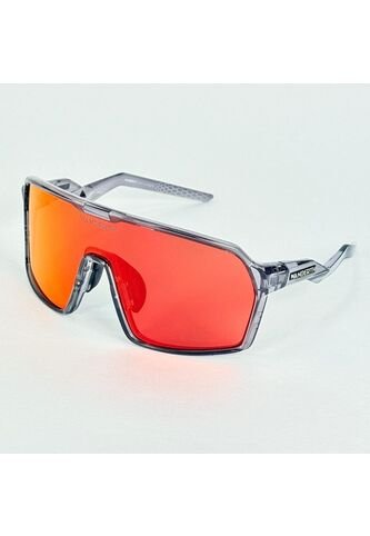 GAFA CICLISMO Y DEPORTES WANDERTH STRONG DE UN SOLO LENTE DE COLOR PLATEADO-NARANJA Wanderth