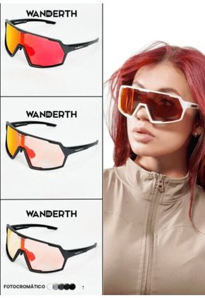 GAFA CICLISMO Y DEPORTES WANDERTH SPACE DE UN SOLO LENTE FOTOCROMANTICO NEGRO-ROJO