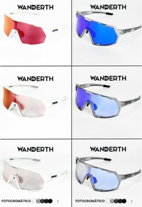 GAFA CICLISMO Y DEPORTES WANDERTH SPACE DE UN SOLO LENTE FOTOCROMANTICO PLATEADO-AZUL