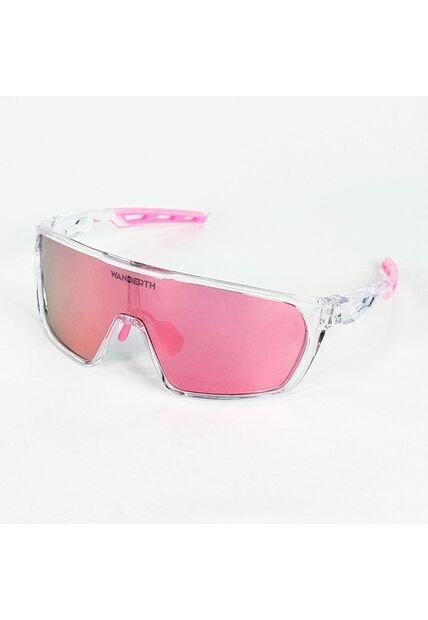 GAFA CICLISMO Y DEPORTES WANDERTH LIFESTYLE DE UN SOLO LENTE DE COLOR TRANSPARENTE-ROSA