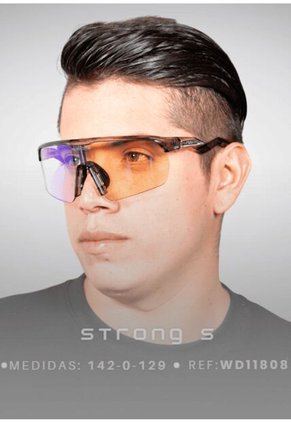 GAFA CICLISMO Y DEPORTES WANDERTH STRONG S DE UN SOLO LENTE DE COLOR BLANCO-AZUL