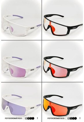 GAFA CICLISMO Y DEPORTES WANDERTH BLAZE RUN DE UN SOLO LENTE FOTOCROMANTICO BLANCO-LILA