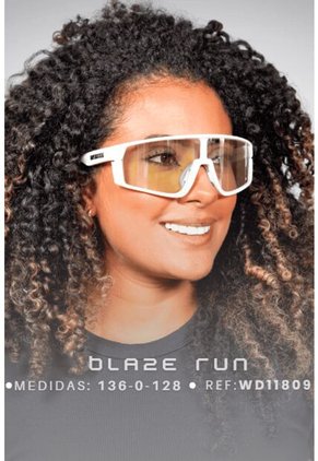 GAFA CICLISMO Y DEPORTES WANDERTH BLAZE RUN DE UN SOLO LENTE DE COLOR BLANCO-LILA