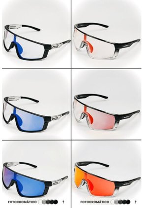 GAFA CICLISMO Y DEPORTES WANDERTH BLAZE RUN DE UN SOLO LENTE FOTOCROMANTICO NEGRO-TRANSPARENTE