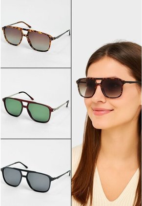 GAFAS DE SOL UNISEX WANDTHER FILTRO UV400 CON LENTES POLARIZADOS NEGRO-GRIS-TR3301