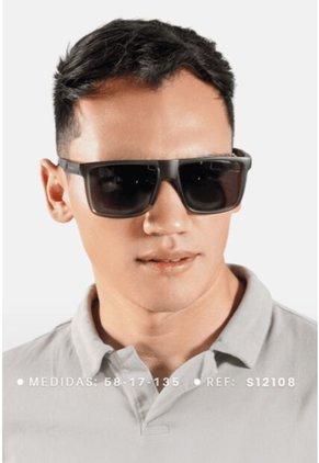 GAFAS DE SOL UNISEX WANDERTH FILTRO UV400 CON LENTES POLARIZADOS-GRIS-CAFE-S12108