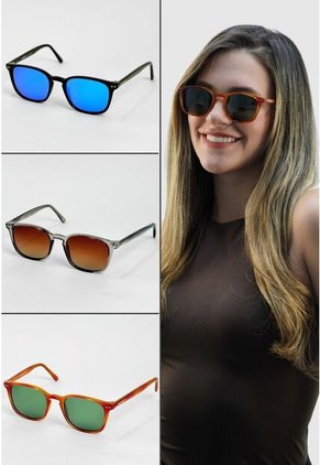 GAFAS DE SOL UNISEX WANDTHER FILTRO UV400 CON LENTES POLARIZADOS PLATEADO-CAFE-5330