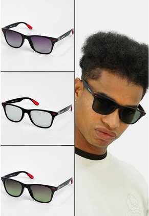 GAFAS DE SOL UNISEX WANDTHER FILTRO UV400 CON LENTES POLARIZADOS NEGRO-GRIS-WA1009