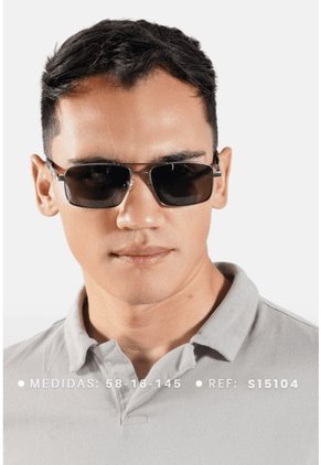 GAFAS DE SOL UNISEX WANDERTH FILTRO UV400 CON LENTES POLARIZADOS-PLATEADO-AZUL-S15104