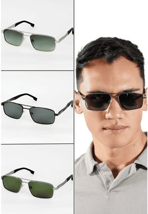 GAFAS DE SOL UNISEX WANDERTH FILTRO UV400 CON LENTES POLARIZADOS-PLATEADO-AZUL-S15104