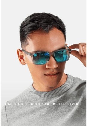 GAFAS DE SOL UNISEX WANDERTH FILTRO UV400 CON LENTES POLARIZADOS-GRIS-AZUL-S12103