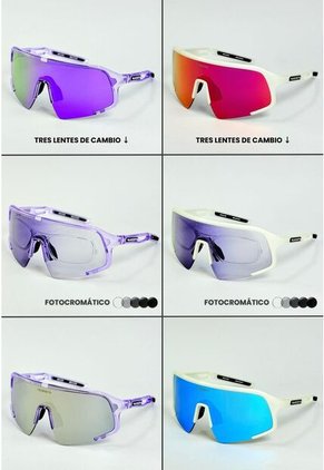 GAFA CICLISMO Y DEPORTES WANDERTH GRAND PRIX TRANSPARENTE-MORADO FOTOCROMATICAS