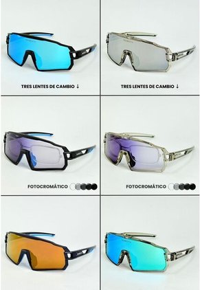 GAFA CICLISMO Y DEPORTES WANDERTH RAPTOR NEGRO-AZUL FOTOCROMATICAS