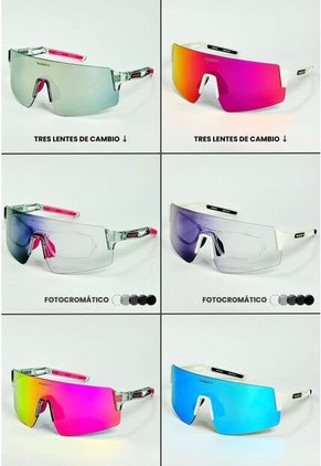 GAFA CICLISMO Y DEPORTES WANDERTH ULTRON TRANSPARENTE-FUCSIA FOTOCROMATICAS