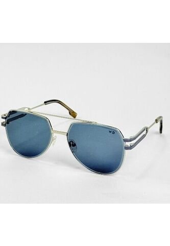 GAFAS DE SOL UNISEX WANDTHER FILTRO UV400 CON LENTES POLARIZADOS PLATEADO-AZUL-TM5069A Wanderth
