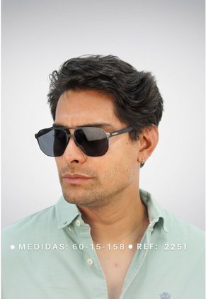 GAFAS DE SOL UNISEX WANDTHER FILTRO UV400 CON LENTES POLARIZADOS GRIS-NEGRO-2251