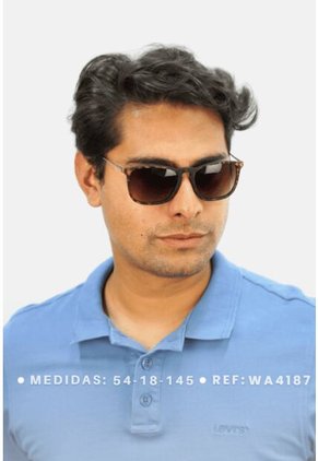 GAFAS DE SOL UNISEX WANDERTH FILTRO UV400 CON LENTES POLARIZADOS-PLATEADO-CAREY-WA4187