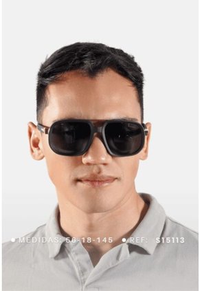 GAFAS DE SOL UNISEX WANDERTH FILTRO UV400 CON LENTES POLARIZADOS-DORADO-NEGRO-S15113