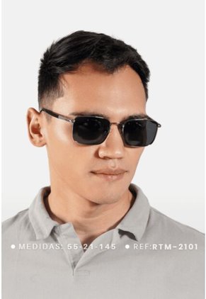 GAFAS DE SOL UNISEX WANDERTH FILTRO UV400 CON LENTES POLARIZADOS-PLATEADO-NEGRO-RTM-2101