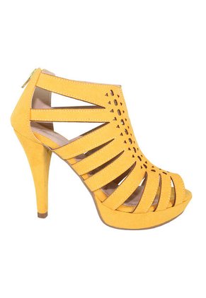 Zapatos  Sandalias Tacon Alto  Con  Plataformas> Mostaza Lince > WANTED