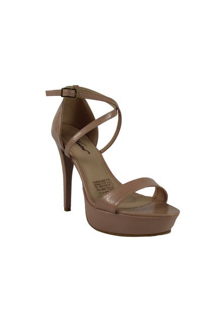 Sandalia Tacón Aguja Nude Charol Wanted Assasin 52-5364