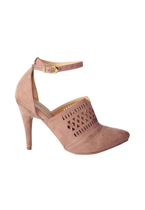Zapatos > Elegante> Cut Outs En Laser > Tacon Mediano > Abierto Atras Con  Amarre En El Tobillo > WANTED > 5558