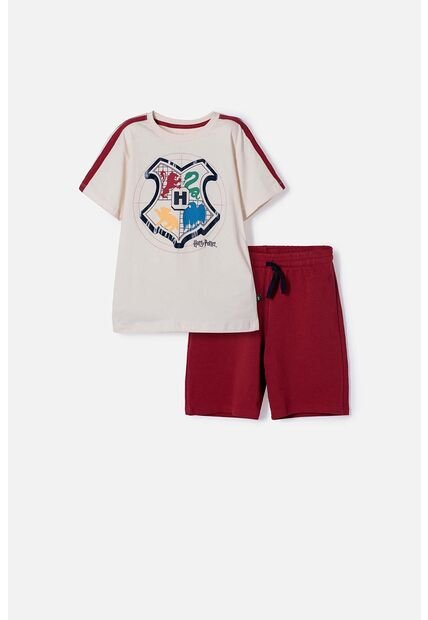 Conjunto De Harry Potter Con Bermuda Multicolor Para Niño 6