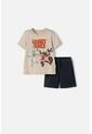 Conjunto De Los Looney Tunes Caqui Y Gris De Pantalón Corto Para Niño 2T A 5T 5T de WARNER BROS