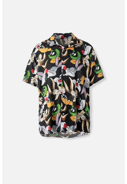 Camisa De Looney Tunes Multicolor Manga Corta Género Neutro M