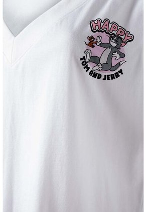 Camiseta De Tom Y Jerry Relax Fit Para Mujer XL