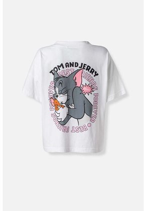 Camiseta De Tom Y Jerry Relax Fit Para Mujer XL