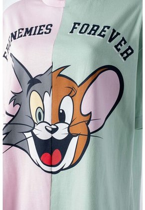 Camiseta De Tom Y Jerry Regular Fit Para Mujer XL