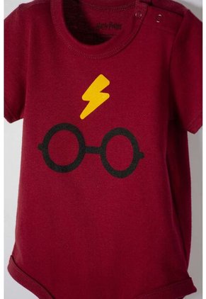 Body De Harry Potter Rojo Manga Corta Para Bebé Niño 12-18