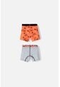 Pack X2 Boxer De Looney Tunes Naranja Y Gris Para Niño 2T A 5T 2T de WARNER BROS