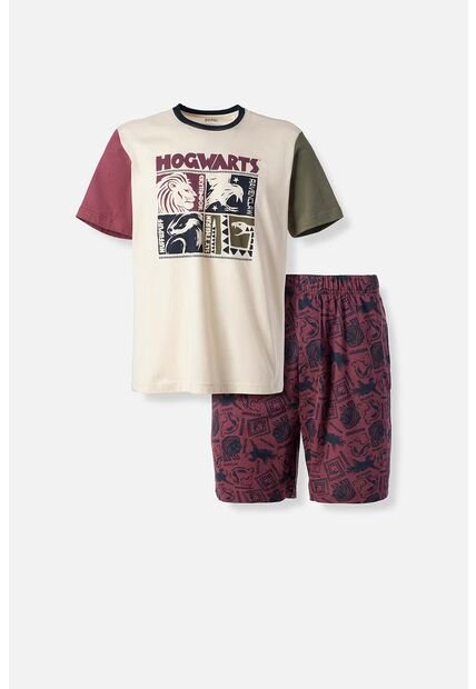 Pijama De Harry Potter Con Pantalon Corto Para Hombre XS